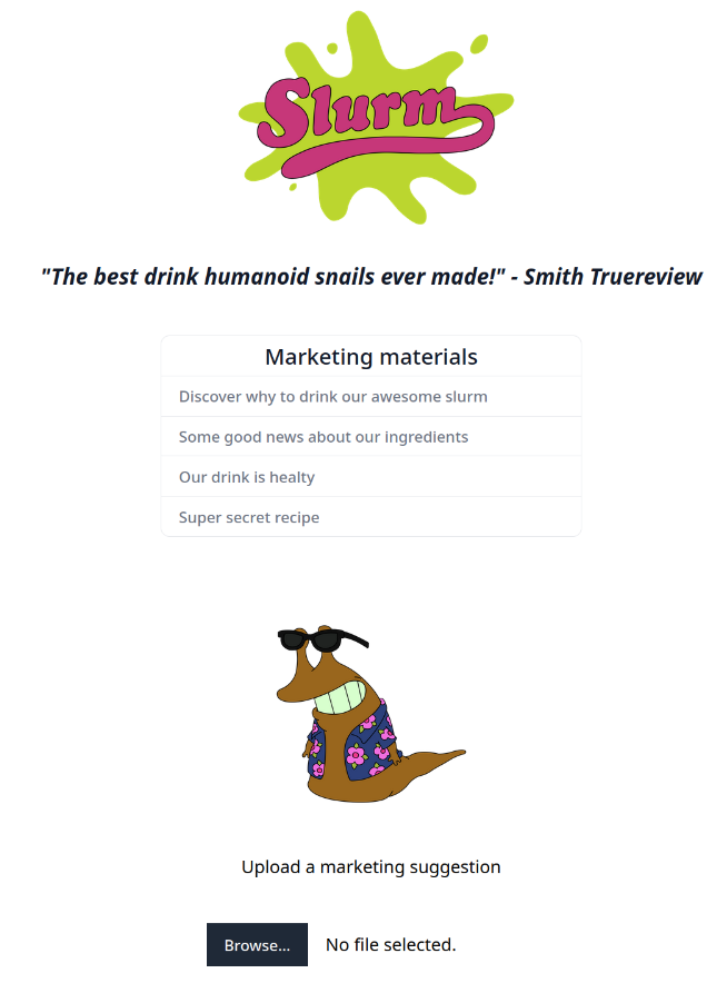 Slurm challenge interface